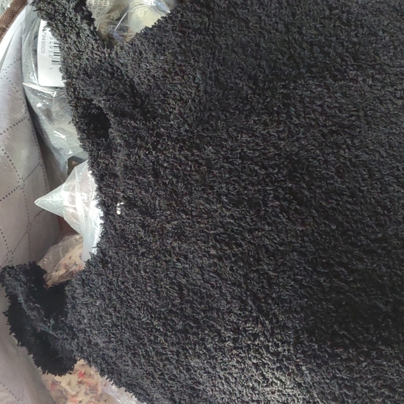 POL FUZZY BLACK SEXY SCOOP NECK MINI DRESS - Picture 5 of 6